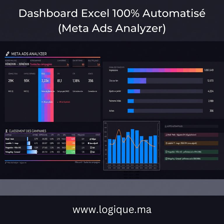 Meta Ads Analyzer : Dashboard Excel Gratuit pour vos Campagnes